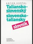 Taliansko slovenský a slovensko taliansky slovník - náhled