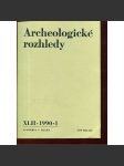 Archeologické rozhledy XLII - 1990, č. 1. - náhled
