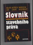 Slovník stavebního práva - náhled