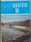 Rybářství - časopis Českého rybářského svazu - ročník 1-12/1989 - náhled