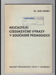 Nejčastější cizojazyčné výrazy v současné pedagogice - náhled