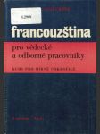 Francouzština pro vědecké a odborné pracovníky - náhled