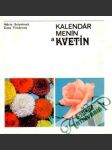 Kalendár menín a kvetín - náhled