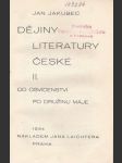 Dějiny literatury české ii. - náhled