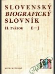 Slovenský biografický slovník II. - náhled