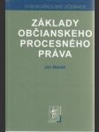 Základy občianskeho procesného práva - náhled