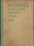 Ročenka kruhu solistů městských divadel 1936 - náhled