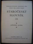 Staročeský slovník 15 - náhled