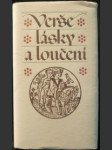 Verše lásky a loučení - náhled