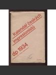 Kalendář českých impresionistů, 1934 (typo zřejmě L. Sutnar) - náhled