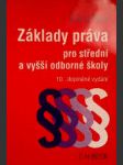 Základy práva pro střední a vyšší odborné školy - náhled