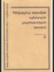 Pětijazyčný slovníček vybraných psychiatrických termínů - náhled