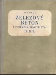 Železový beton v pozemním stavitelství ii - náhled