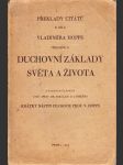 Přirozené a duchovní základy světa a života: Překlady citátů k dílu Vladimíra Hoppe - náhled