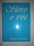 Slovo o víře - kratochvíl václav - náhled