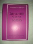 Žiji ve víře v Syna Božího (6) - HONEK Alois - náhled