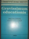 Prohlášení o křesťanské výchově - gravissimum educationis - náhled