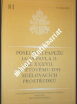 Poselství ke xxxvii. světovému dni sdělovacích prostředků - jan pavel ii. - náhled