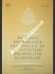 Poselství ke xl. světovému dni modliteb za povolání - jan pavel ii. - náhled