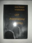 List židovskému příteli - SVIDERCOSCHI Gian Franco - náhled