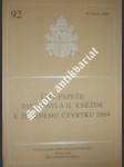 List papeže jana pavla ii. kněžím k zelenému čtvrtku 2004 ( ze dne 28. března 2004 ) - jan pavel ii. - náhled