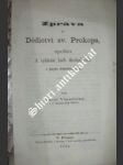 Zpráva o dědictví sv. prokopa, spolku k vydávání kněh theologických v jazyku českoslovanském - náhled
