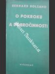 O pokroku a dobročinnosti - bolzano bernard - náhled