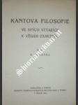 Kantova filosofie ve svých vztazích k vědám exaktním - vorovka karel - náhled