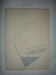 Obzory / Poesie z let 1933-1935 / (2) - KAFKA Bohuš - náhled