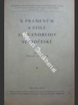 K pramenům a stilu alexandreidy staročeské - janouch václav - náhled