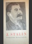 stručný životopis - STALIN J. - náhled