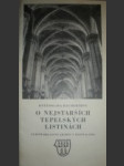 O nejstarších tepelských listinách - haubertová květoslava - náhled