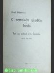 O zemském sirotčím fondu - řeč na sněmě král. českého - adámek karel - náhled