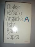 Anglické listy Karla Čapka - VOČADLO Otakar - náhled