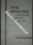 Seznam smluvních lékařů léčebného fondu veřejných zaměstnanců v obvodu okresního sboru Praha-město a Praha-venkov - náhled