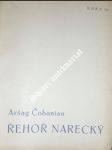 Řehoř narecký - čobanian aršag - náhled