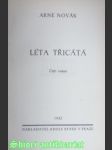 Léta třicátá - novák arne - náhled