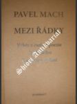 Mezi řádky - mach pavel - náhled