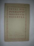 První dvě poselství presidenta masaryka - náhled