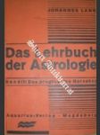 Das Lehrbuch der Astrologie - LANG Johannes - náhled