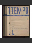 Tempo. Listy Hudební matice, ročník XIV., 1.-10. (1934-35) - 8x zajímavá obálka - náhled