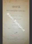 Ročník 1893 - sborník historického kroužku - náhled