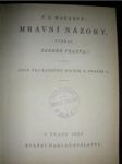 Mravní názory (3) - MASARYK T.G. - náhled