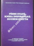 Písmo svaté - kniha inspirovaná duchem svatým - katechetická komise české biskupské konference - náhled