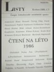 Květen 1986 ) - LISTY ( č.3 - náhled