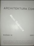 Ročník ix. - architektura čsr - náhled