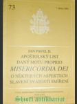 Apoštolský list daný motu proprio " misericordia dei - o některých aspektech slavení svátosti smíření  " - jan pavel ii. - náhled