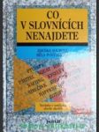 Co v slovnících nenajdete - sochová zdeňka / poštolková běla - náhled