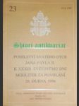 Poselství svatého otce jana pavla ii. k xxxiii. světovému dni modliteb za povolání 28. dubna 1996 - jan pavel ii. - náhled