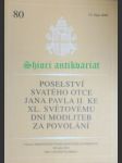 Poselství ke xl. světovému dni modliteb za povolání - jan pavel ii. - náhled